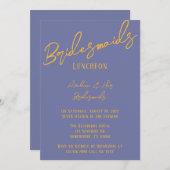 Blueberry Sunshine Typography Bachelorette Party Kaart (Voorkant / Achterkant)