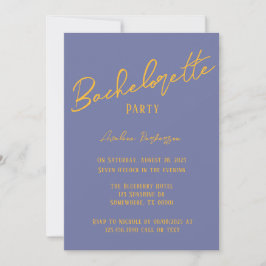 Blueberry Sunshine Typography Bachelorette Party Kaart