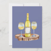 Blueberry Sunshine Typography Brunch & Bubbly Kaart (Achterkant)