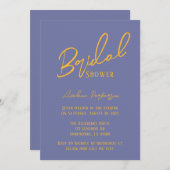 Blueberry Sunshine Typography-Vrijgezellenfeest Kaart (Voorkant / Achterkant)