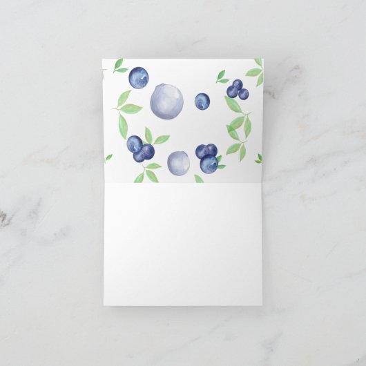 Blueberry Surprise - Dank je kaarten (Binnen)
