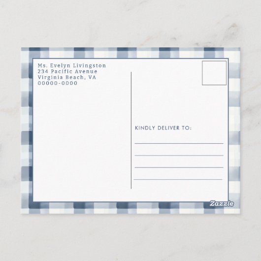 Blueberry Sweet Baby Dank u Briefkaart (Achterkant)