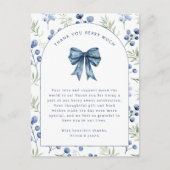 Blueberry Sweet Baby Dank u Briefkaart (Voorkant)