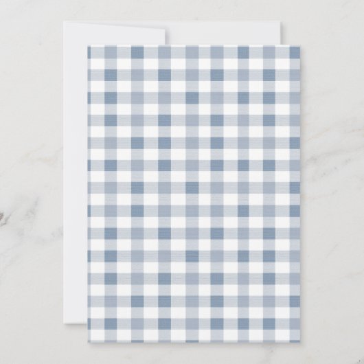 Blueberry Sweet Baby shower Invitation Kaart (Achterkant)