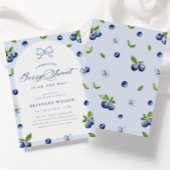 Blueberry Sweet Baby shower Invitation Kaart