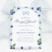 Blueberry Sweet Baby shower Invitation Kaart