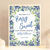 Blueberry Sweet Baby shower Welkomstbord Poster