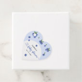 Blueberry Sweet Waterverf Boy Baby shower Bedankjes Labels (In situ)