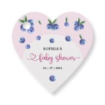 Blueberry Sweet Waterverf Meisje Baby shower