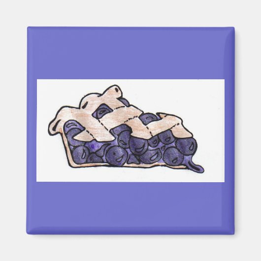 Blueberry taartmagneet magneet (Voorkant)