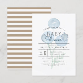 Blueberry Trio | Berry Waterverf Baby shower Kaart