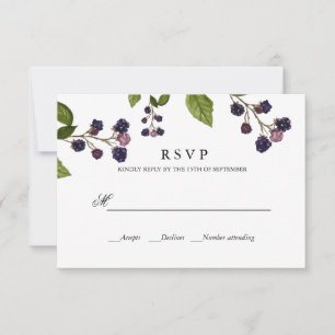 BlueBerry   TROUWREACTIE RSVP Kaartje