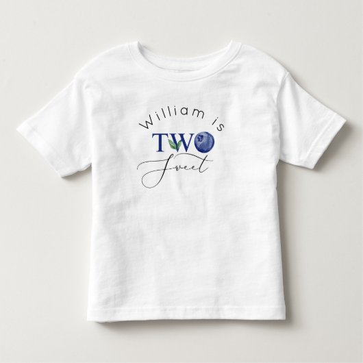 Blueberry Twee zoete bessen zoete jongen verjaarda Kinder Shirts (Voorkant)