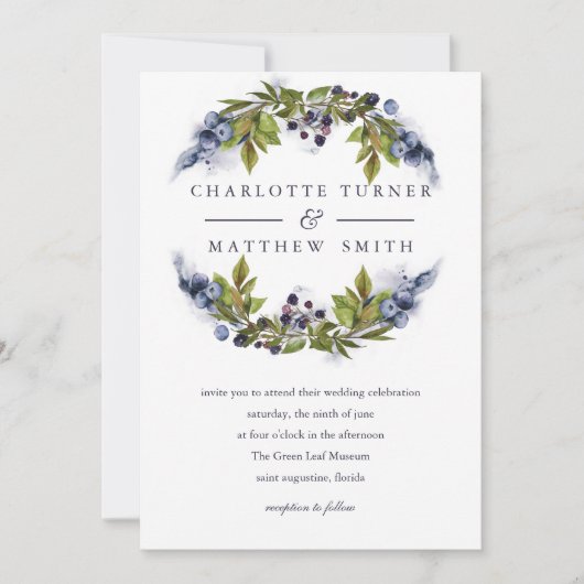 BlueBerry | Uitnodiging tot weddenschappen (Voorkant)