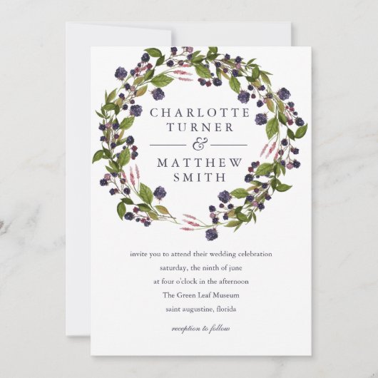 BlueBerry | Uitnodiging voor weduwen (Voorkant)