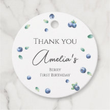 Blueberry verjaardagsfeestje Berry Sweet Waterverf