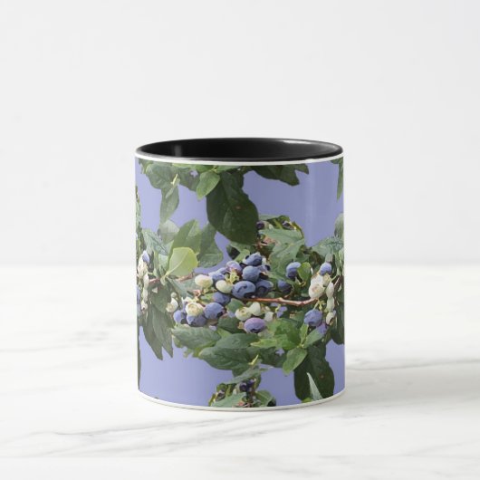 Blueberry Vine Rustic Farmhouse Coffee Mok (Midden)
