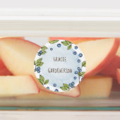 Blueberry Waterverf aangepaste voedseletiketten Labels (Aangebracht)
