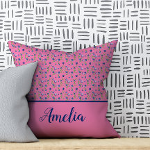 Blueberry waterverf patroon leuke naam roze