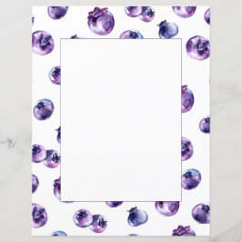 Blueberry Waterverf Scrapbook Paper