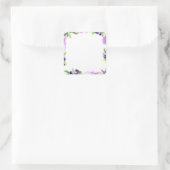 Blueberry Waterverf Scrapbook Vierkante Sticker (Tas)