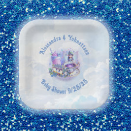 Blueberry wenst Gnomery Kusjes Douche Papier Bord