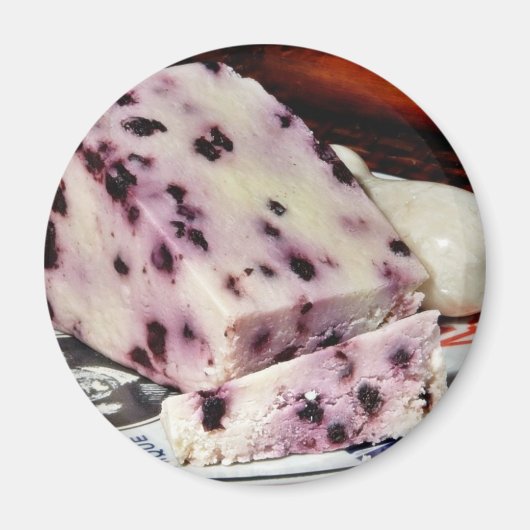 Blueberry White Stilton Magneet (Voorkant)