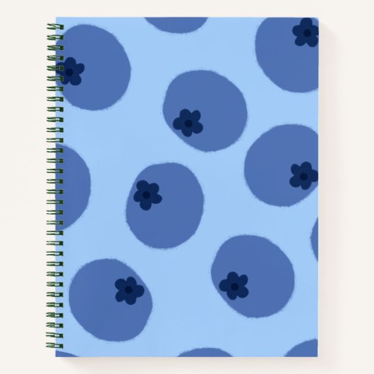 Blueberry Wild Notitieboek Hoesje - Titel & Beschr (Voorkant)