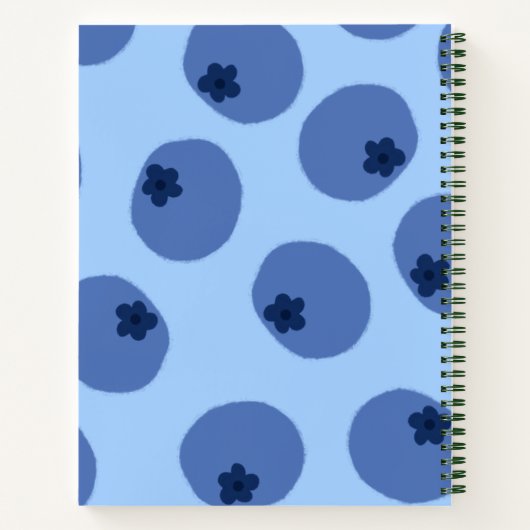 Blueberry Wild Notitieboek Hoesje - Titel & Beschr (Achterkant)