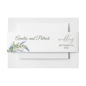 Blueberry Wildflower Lavendel Rustieke bruiloft Uitnodigingen Wikkel (Voorkant Voorbeeld)