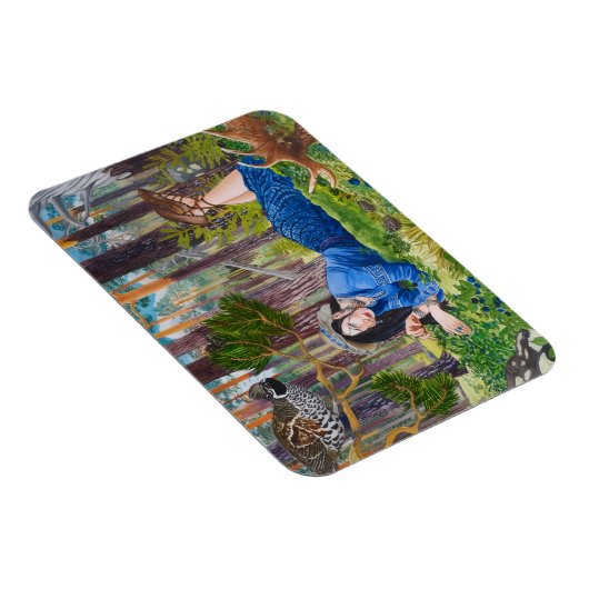 Blueberry Woman Flexibele magneet (Rechterzijde)