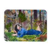 Blueberry Woman Flexibele magneet (Horizontaal)