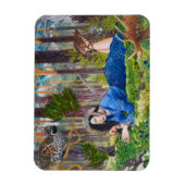 Blueberry Woman Flexibele magneet (Verticaal)