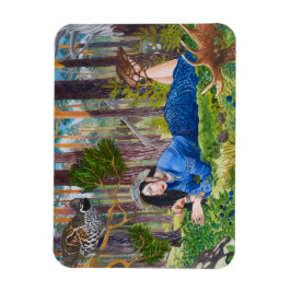 Blueberry Woman Flexibele magneet