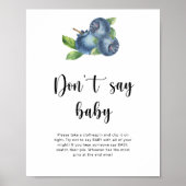 Blueberry - Zeg niet baby Poster (Voorkant)