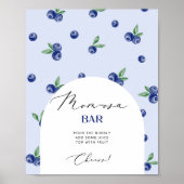 Blueberry zoete Mom-osa bar Poster (Voorkant)