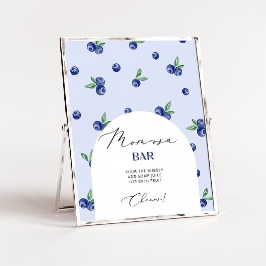 Blueberry zoete Mom-osa bar Poster