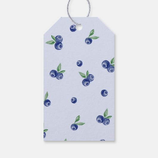 Blueberry zoete verjaardag cadeaulabel (Achterkant)