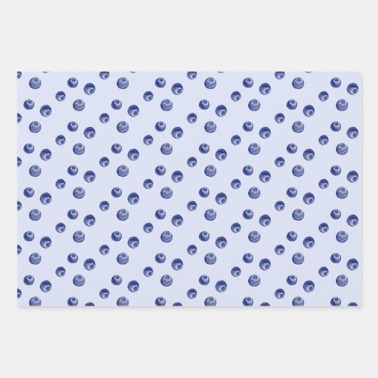 Blueberry zoete verjaardag inpakpapier vel (Voorkant 3)