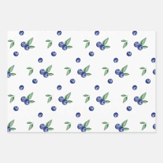 Blueberry zoete verjaardag inpakpapier vel (Voorkant 2)