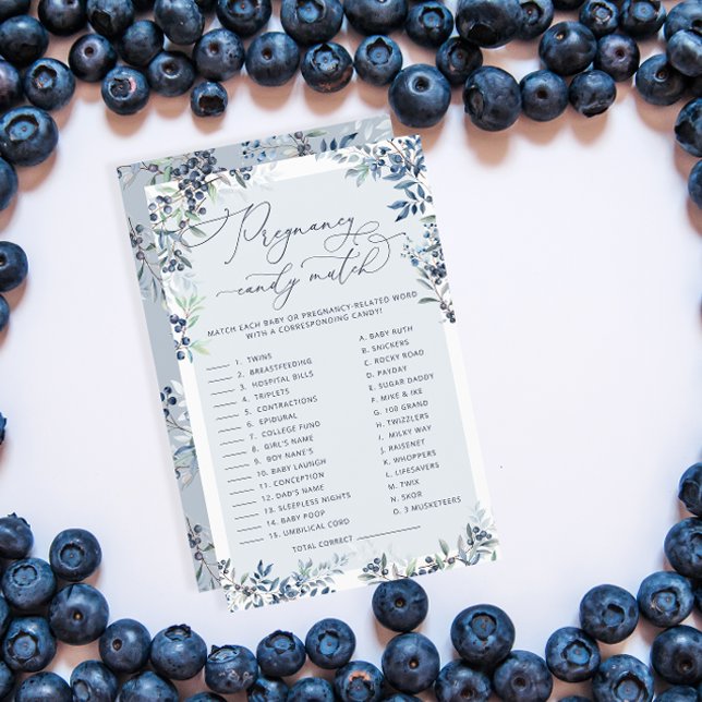 Blueberry Zwangerschap Snoep Bar | Baby showers wi (Creator heeft geüpload)