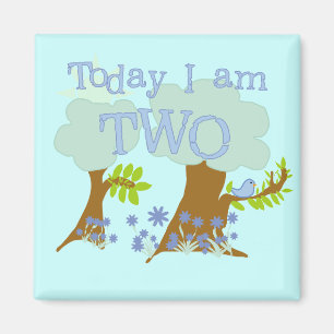 Bluebird 2e verjaardag Tshirts en geschenken Magneet