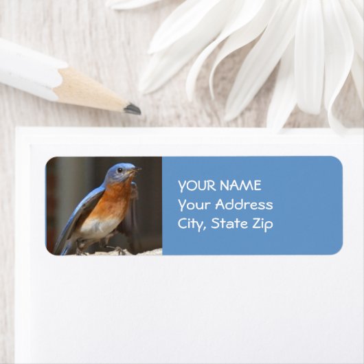 Bluebird Adreslabel Etiket (Insitu)