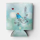 Bluebird and Heart Koelbox Blikjeskoeler (Voorkant)