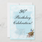 Bluebird and Nest Invitation Kaart (Voorkant)