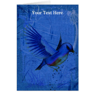 Bluebird Animal Art-fotokaart