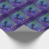 Bluebird Animal Art Gepersonaliseerd Cadeaupapier (Hoek)