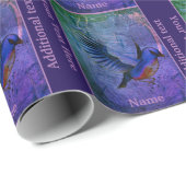 Bluebird Animal Art Gepersonaliseerd Cadeaupapier (Rol Hoek)