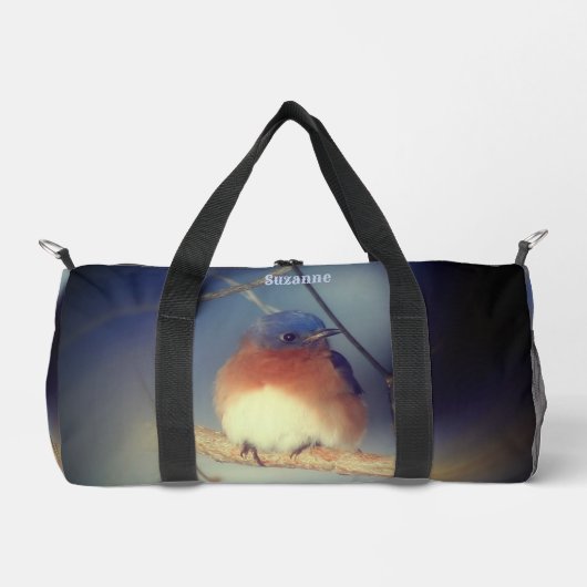 Bluebird Animal Natuur Gepersonaliseerd Plunjezak (Voorkant)