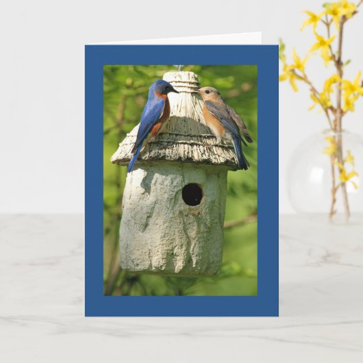 Bluebird Anniversary Card Kaart (Gele Bloem)